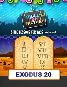 Paperback Bible Lessons for Kids: Exodus 20: The Ten Commandments Book