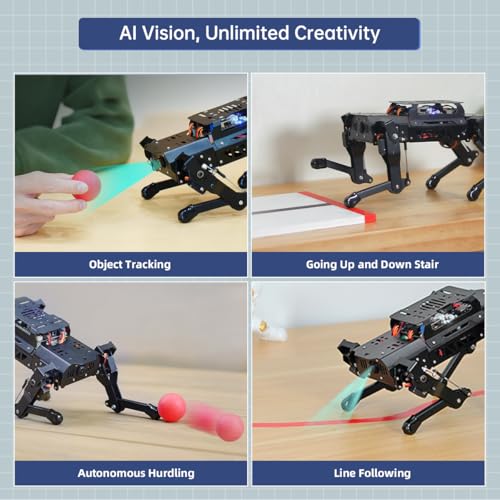 PuppyPi Robot Dog with ChatGPT Large AI Models AI Embodied Intelligence ROS Robotic Dog Vision Scene Voice Understanding SLAM Mapping Navigation Bionic Quadruped Robot, Advanced Kit & RaspberryPi5 4GB - Image 5