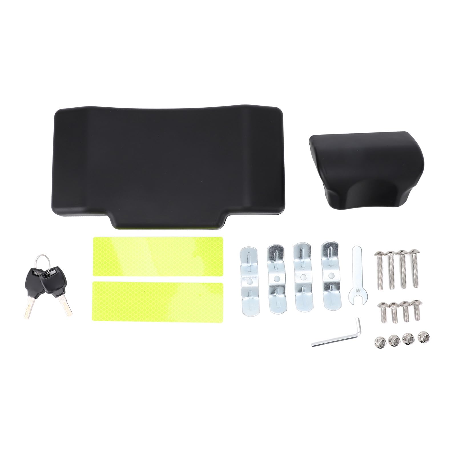 CHICIRIS Motorrad-Topcase, 45 L, Wasserdichter Motorradkoffer aus 5052-Aluminiumlegierung mit Schnellverschluss, Rückenlehne und Griff mit Lederfutter, Aufbewahrungsbox für den Hinteren Helm für
