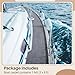 Drydiet Gray Boat Carpet, Marine Carpet Marine Grade Mat for Boats with Waterproof for Outdoor Deck Patio Porch Garage Kitchens Bathroom Outdoor Area Rug Runner Non-Slide Porch Rug (2 x 6 ft)