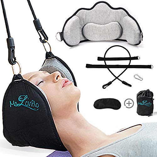 Neck Head Hammock, Cervical Traction Device for Neck Pain Relief with Adjustable Straps