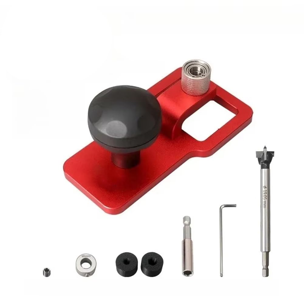 Guide de forage de trou 19 mm robuste pour ouverture de charnière bois