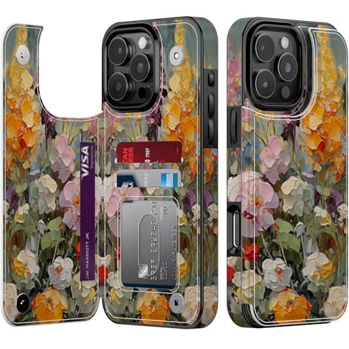 Housse iPhone 16 Pro motif fleurs pour femme active et étudiante
