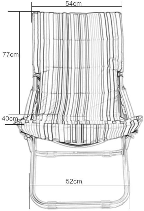 Foldable Deck Chair Sun Lounger Reclining Garden Chair Recliner Outdoor Office Beach Recliner Patio Lounger Chair,A (A)