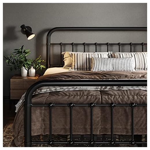 Victorian Style Queen Metal Bed Frame