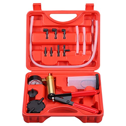 VETOMILE Conjunto Kit de Bomba de Vacío Portátil Purgador de Frenos Vacuum Tester para Coche