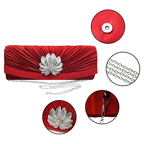 Image of Goclothod Evening Clutch Handbag Women Fashion Crossbody Shoulder Bag Chain Purse
