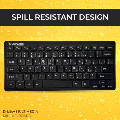LAPCARE D-Lite Plus Wireless Keyboard with 2.4 Ghz & 10 M Bt Range &78 Keys, 8 Million Key Life, Minimalist Design,Compatible Window98, Me, 2000,... - Image 2