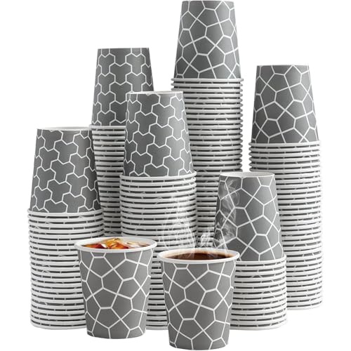 Huifany 600 Pack 4 oz Paper Cups Leak-Free Disposable Coffee Cups 4 oz Food Safe Paper Espresso Cups for Home School and Office