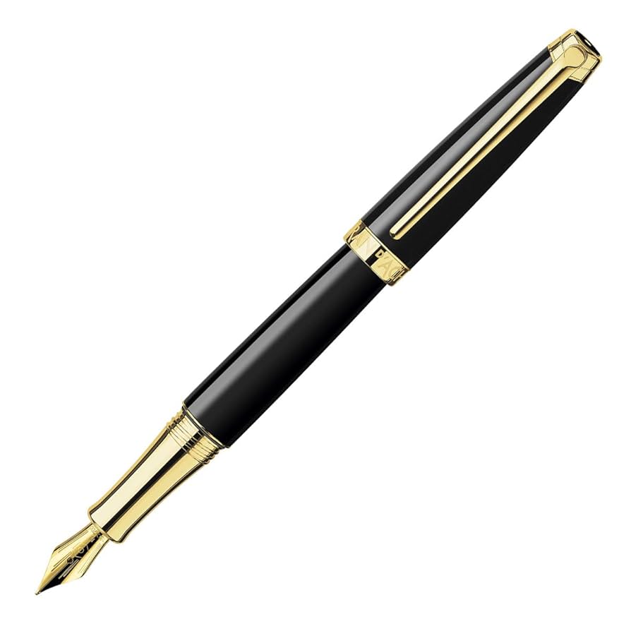 筆記具 Caran d'ache 46 4coler pen Amazon.com : Caran d'Ache Leman Gold Plated Medium Fountain