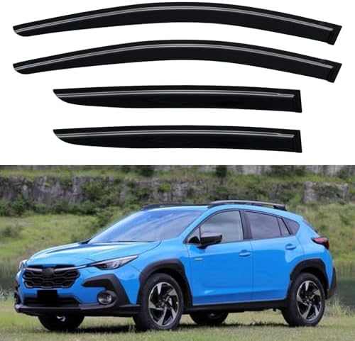 Window Visors Rain Guards for 2024 2025 2026 Crosstrek, Out-Channel Window Vent Wind Deflectors Visors Shades for 24 25 26 Impreza