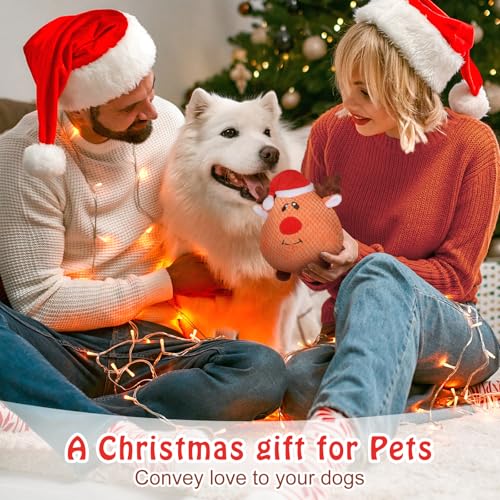 CiyvoLyeen-Reindeer-Christmas-Interactive-Dog-Toys-for-Boredom-Automatic-Moving-Rolling-Bouncing-Ball-Tug-of-War-Plush-Dog-Chew-Toys-Xmas-Gifts-for-Small-Medium-Large-Labrador-Puppy-Doggie-Cat-Pets