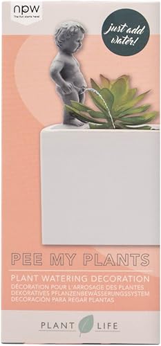 Miniatura 2 de NPW Plant Life Pee My Plants, Estaca de riego automático Peeing Boy, estatua de jardín con rociador, regalo novedoso de cerámica, decoración de