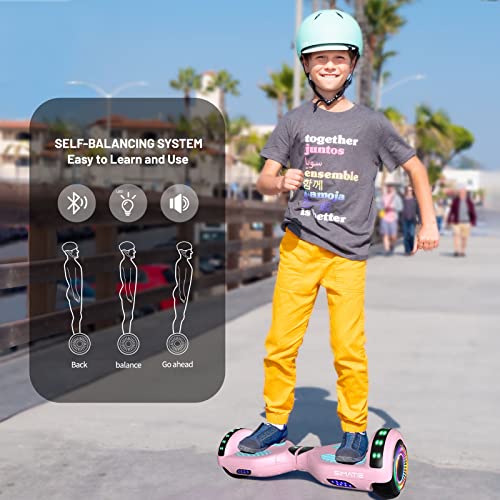 Image of SIMATE Scooter, Bluetooth Speakers and LED Light-Up Wheels, APP Control, Dual 250W Motors, 8.5 mph Max Speed & 8.5 Miles Max Range, Gifts for Kids Adults Girls Boys