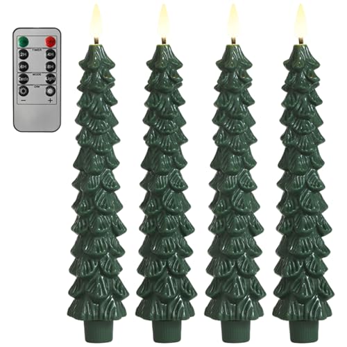 Velas navideñas sin llama seguras para evitar manchas de cera en manteles