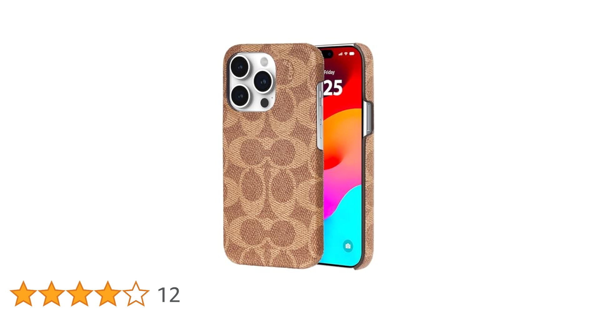 iPhoneアクセサリー iPhone 15 Coach Leather Slim Wrap Case Coach Leather Slim Wrap iPhone 15 Pro Case - Compatible with