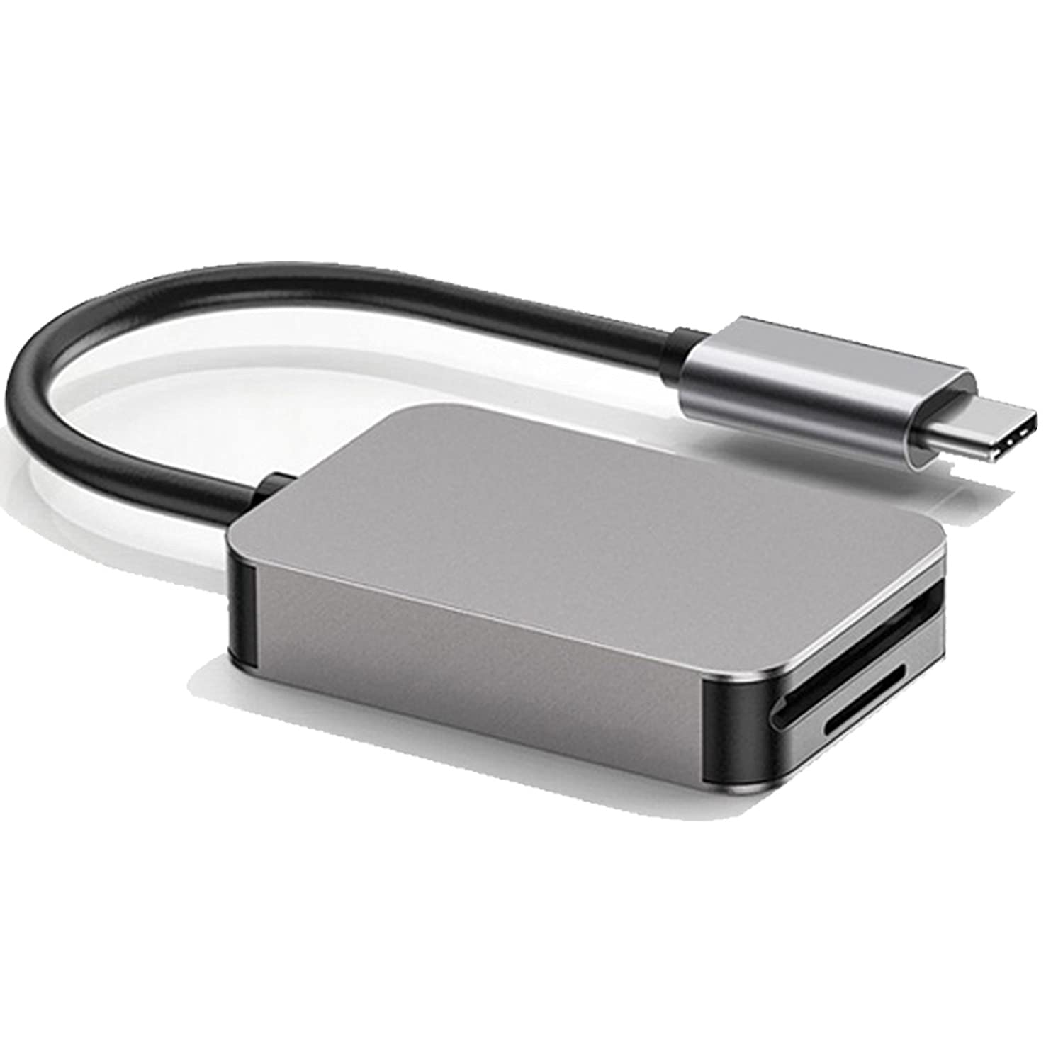 2 in 1 UHS-II Card Reader USB-C Memory Card Reader Adapter UHS-2 High Speed USB Type C SD/TF Card Camera Reader For Micro SD MMC Micro SDXC Micro SDHC, Compatible with MacBook Pro iPad Pro Samsung S21