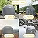 SPRINKS® Grillabdeckung WETTERFEST Grill Abdeckhaube Hochwertige Grill Abdeckung für Weber, Napoleon, Enders - EXTRA Griffen Gasgrill Oxford 600D Gewebe [132x66x109cm] - Grill Cover (Grau)