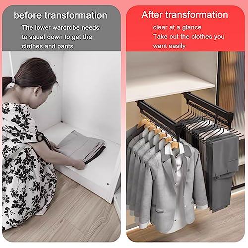 Cintre extensible en alliage d'aluminium pour armoire - 7