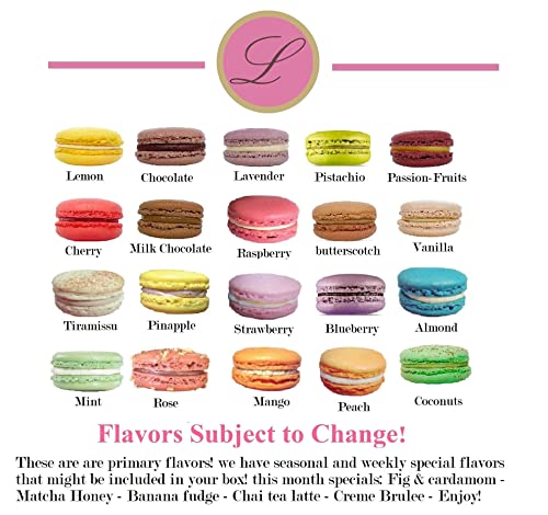 Leila Love Leilalove Macarons - 12 Gourmet Macarons Dozen Flavors thumb #2