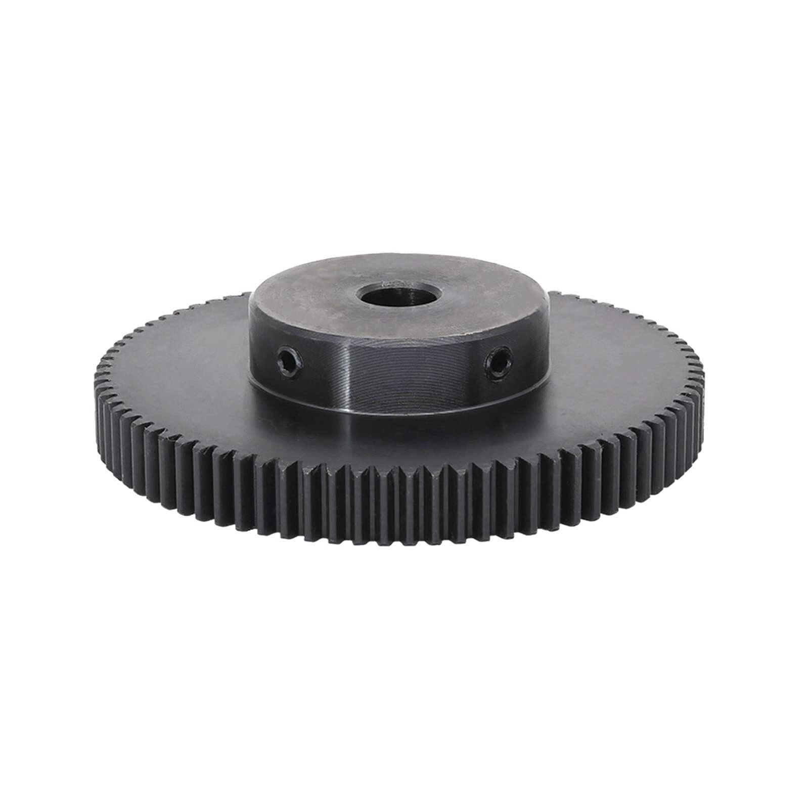 Engranaje recto (1 pieza, 1 módulo, 90/100/110/120 dientes), de acero al carbono con plataforma escalonada, for transmisión de potencia y cremalleras.(90 Teeth,Bore 10mm)