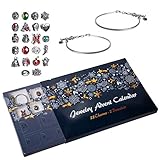 Red Co. Christmas Advent Charm Calendar with 2 Bracelets & 22 Unique Charms Jewelry Set - 24 Gifts...
