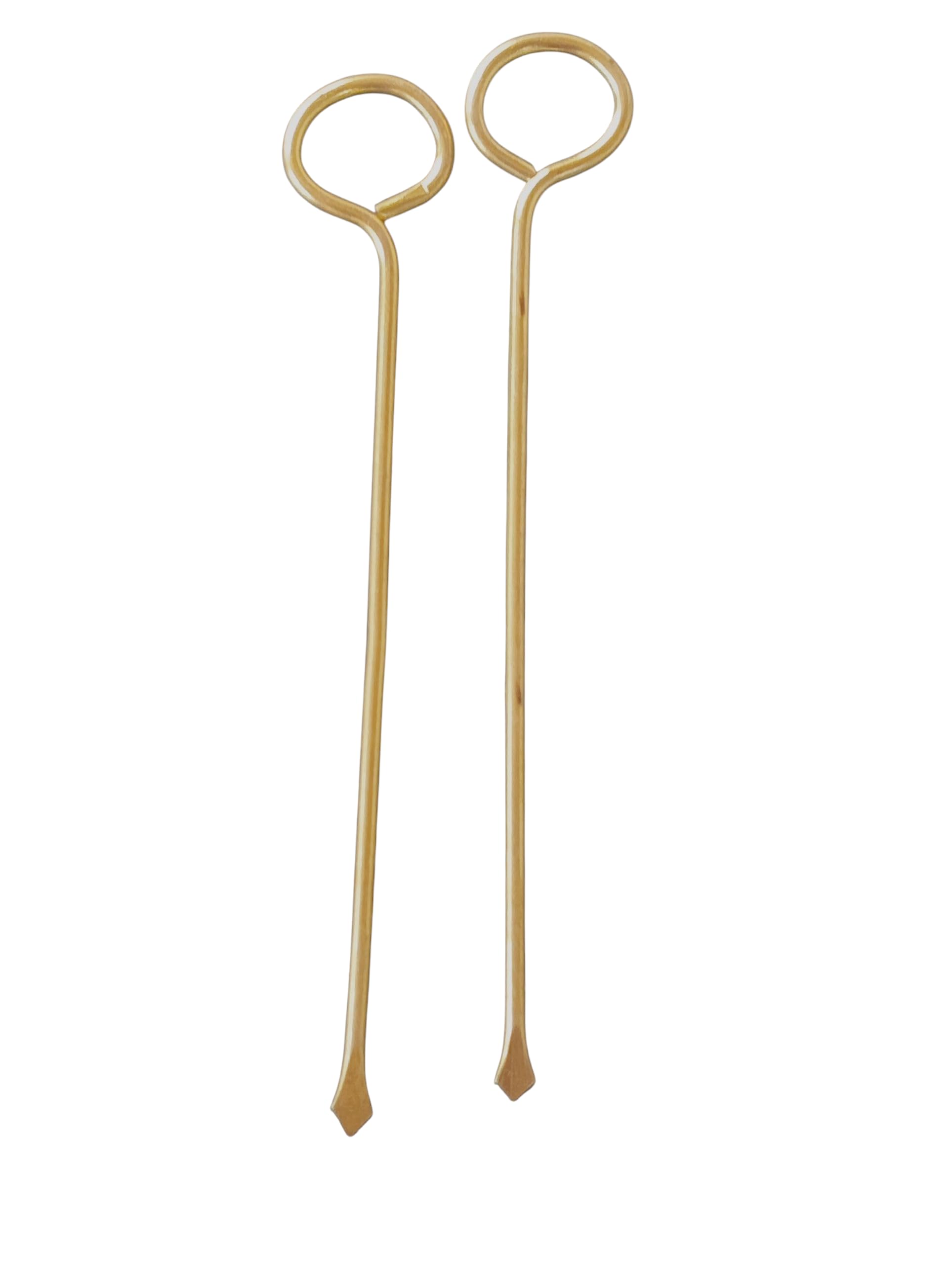 Brass thiri Thoondi kambi| Set of 2|TraditionalBrass Wick Stimulator|Vilakku thiri thoodi|Wick Adjuster|Diya Tools|Diya thiri Thoondi-picture-15