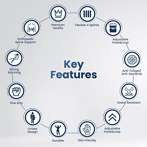 Image of Dr Trust USA Lumbar Support Belt for Back Pain Relief, Orthopedic Adjustable Lumbo sacral Spine Strain Belt For Backache, Posture Corrector, Waist, Lower Back Support For Men /Women -329 (M)