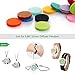 Maromalife 60 PCS Essential Oil Refill Pads, 0.67 Inch Felt Pads Aromatherapy Replacement Pads for Diffuser Necklace Diffuser Bracelet Car Diffuser Vent Clip Multi-Colored