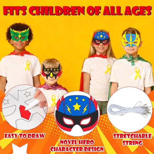 Máscaras de superhéroe para evitar el aburrimiento infantil 3