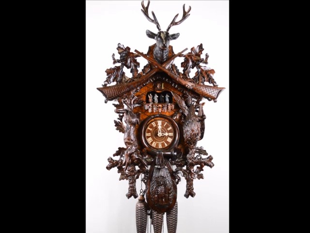 Grande Horloge Coucou Chasse Mécanique – Avec Mouvement Regula, Authentique Et Imposante