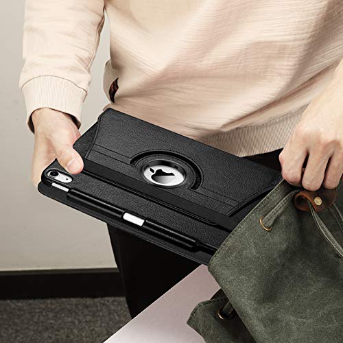 Fintie Rotating Case For Ipad Air 5Th Generation (2022) / Ipad Air 4Th Generation (2020) 10.9 Inch With Pencil Holder - 360 Degree Rotating Stand Cover With Auto Sleep/Wake, Black #TOP6
