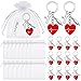 Kigeli 16 Pcs Nurse Gifts for Women Nurse Keychain RN Gifts Nurse Week Appreciation Gifts Nursing Graduation Gifts (Heart)