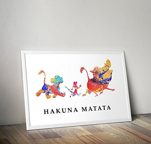 Póster / impresión cartel rey león inspiró impresión