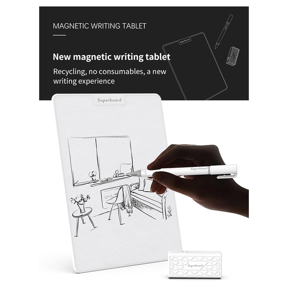 Lavagna Da Disegno Magnetico Per Scrittura A Manoscritta, Pittura Per Bambini, Graffiti Graffiti Senza Consumabili, Scrittura 15 Pollici