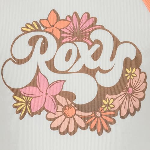 Image of Roxy Girls' Short Sleeve Snug Fit Ribbed Tee, Crew Neck Graphic T-Shirt, Soft & Comfortable