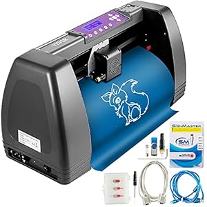 VEVOR Vinyl snijplotter 375 mm professionele plotter 14 inch vinylsnijder 3 messen plotter printer 220 V vinyl…