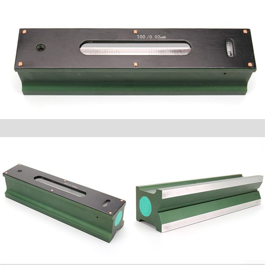 Livelli di spirito della striscia con la base della scanalatura a V, alta precisione 100mm 0.02mm Fitter macchina utensile debug livello striscia strumento di misura industriale