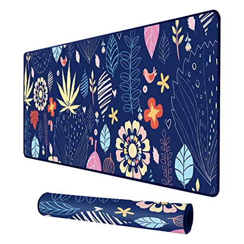 Tapis de Souris de Jeu, Clavier Tapis de Souris Tapis de Souris, Base en Caoutchouc antidérapant et Surface imperméable, Tapis de Souris 800 x 300 mm surdimensionné, Tapis de Table de Bureau Cover