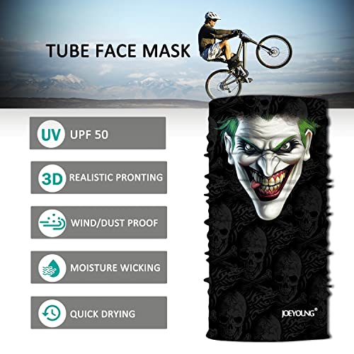 Image of JOEYOUNG Skull Face Mask UV Sun Dust Neck Gaiter Bandana Headwear Motorcycle
