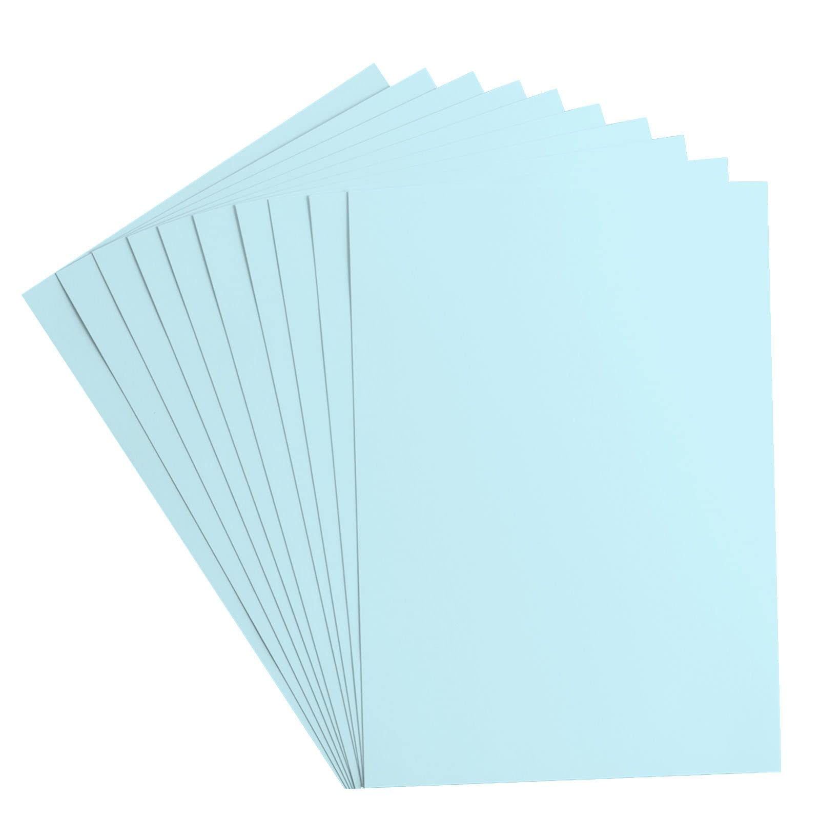 Vaessen Creative Florence Cardstock Paper Blue 216gsm A4 Pack Of 10 Smooth For Scrapbooking, Card Making, Punching And Other Paper Crafts, 2927-046