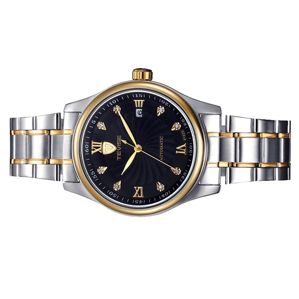 CALANDIS Luxury Mens Automatic Mechanical Business Wristwatch Waterproof Watch Black (B09ZTY5Q3M) Amazon Price History, Amazon Price Tracker
