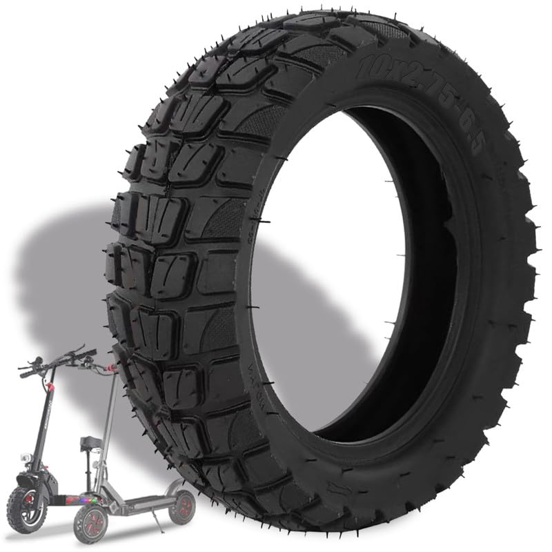 Felixstory Pneu tout-terrain 10x2.75 Pouces - Remplaçable 10x2.70-6.5, 255x70, 70/65-6.5, Compatible avec Scooter électrique Emove Cruiser, Speedway 5,...