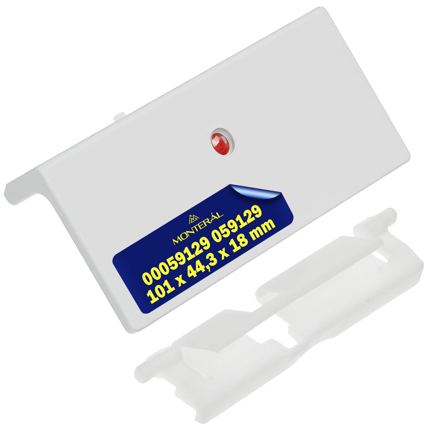 MONTERAL Griff für Gefrierschrank im Kühlschränke 100 x 44 x 18 mm und Feder mit dem Originalcode 00059129 059129 für Bosch - Garantie 10 Jahre