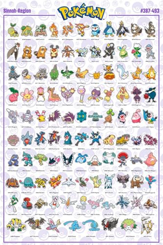 ABYSTYLE – Poster POKÉMON – Région (Sinnoh)
