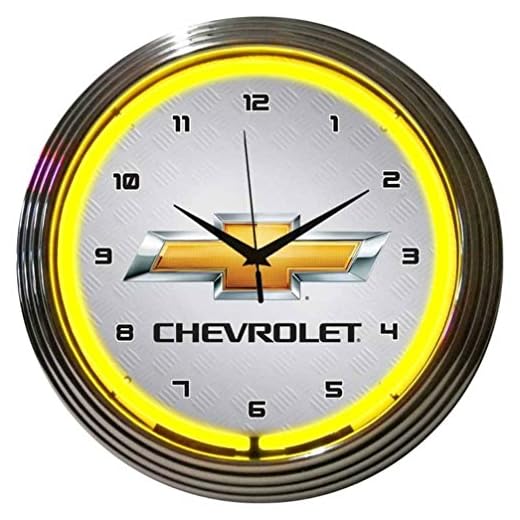 Neonetics Gm Chevrolet Neon Wall Clock, 15-Inch
