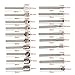 Tonsiki 20PCS Wood Carving Bits Set, 1/8 Inch(3mm) Shank Tungsten Carbide Rotary Tools Accessories for DIY Woodworking, Engraving, Grooving, Polishing, Suitable for Most Rotary Tools