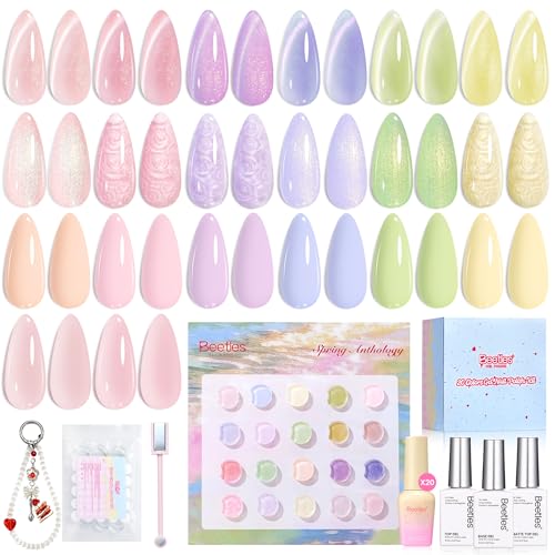 Beetles Pastel Gel Polish Set - Spring Anthology 20 Colors Gel Po...