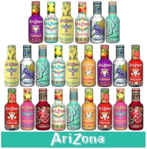 Arizona Tea Mix 24 Bundle from Random flavours by Serendib | Delicious Still Fruity Drink, No Artificial Flavours, No Artificial Preservatives