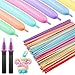 100 Pcs Latex Twisting Balloons, 260 N Balloons Kit for Balloon Animals with 2 Pumps, Durable Long Balloons for Birthday Party Clowns Wedding Decorations, Macaron Color